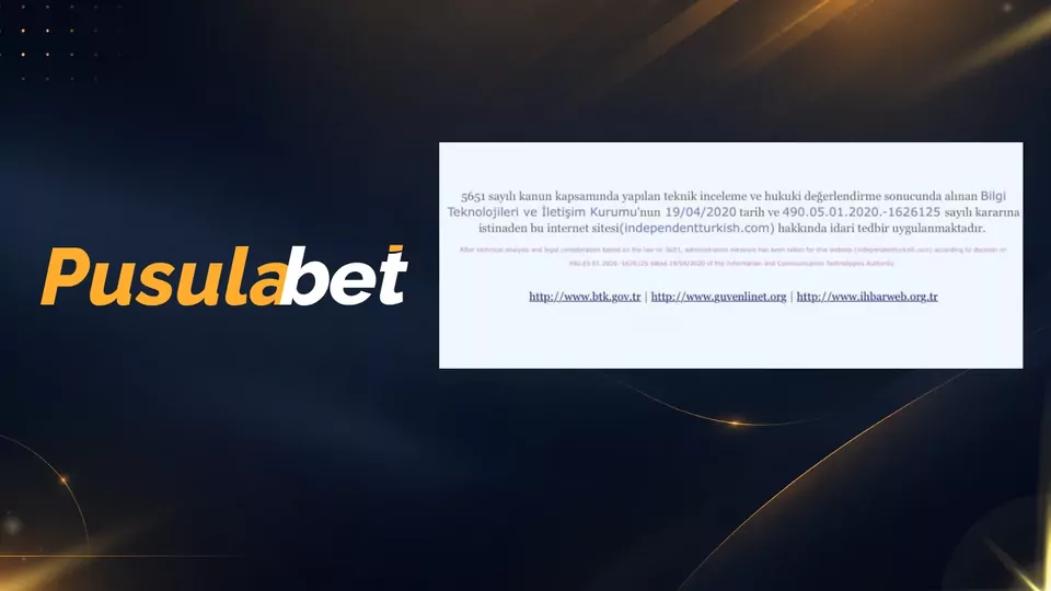 BTK erişim engeli bildirimi örneği