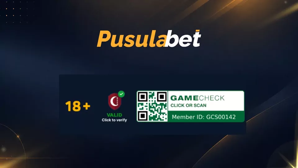 Resmi sitedeki lisans ve 18+ rozetleri
