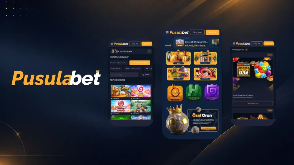 Pusulabet mobil ekranları