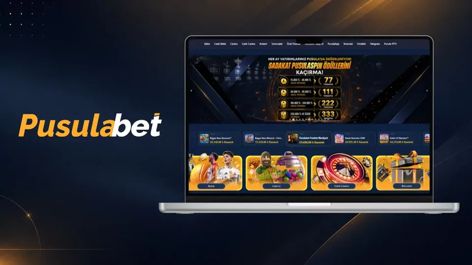 Pusulabet resmi site görünümü