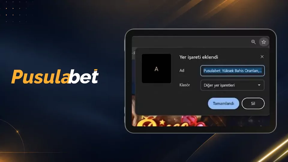Tarayıcıda yer imi ekleme